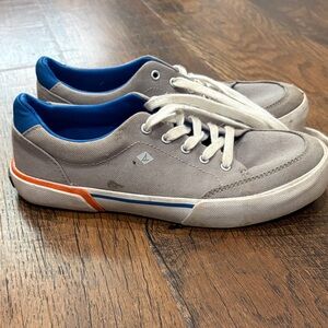 Gray and Blue Casual Boys Shoes